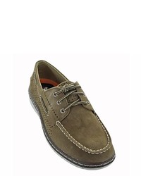 Brown Suede Boat Shoes