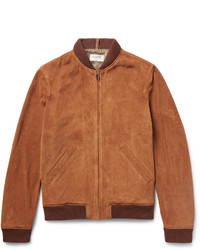 Loro Piana Suede Bomber Jacket Brown | Where to buy & how to wear