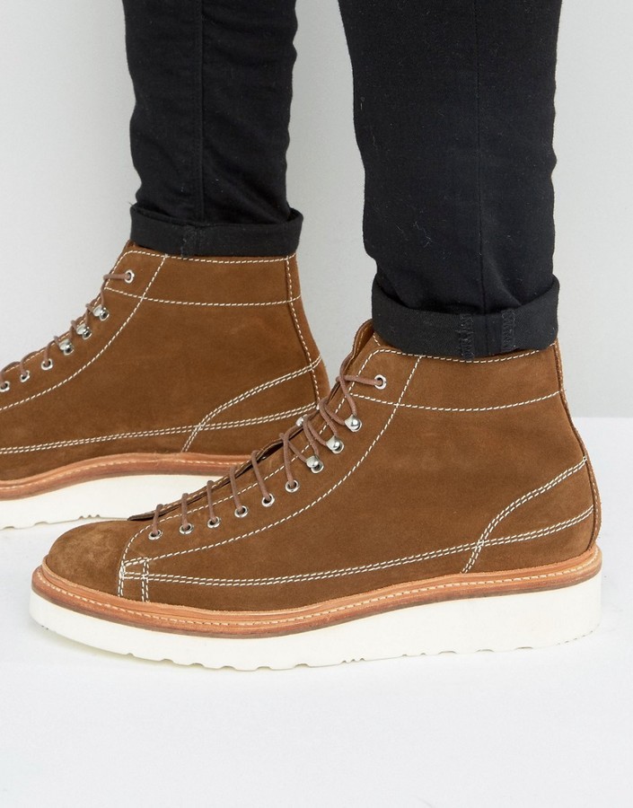 Grenson Andy Suede Monkey Boots, $340 