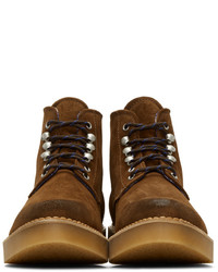 Diesel Brown D Army Lace Up Boots