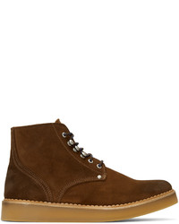 Diesel Brown D Army Lace Up Boots