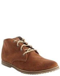 Sneaky Steve Cognac Suede Cash In House Lace Up Boots