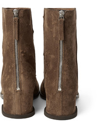 Givenchy Distressed Suede Boots