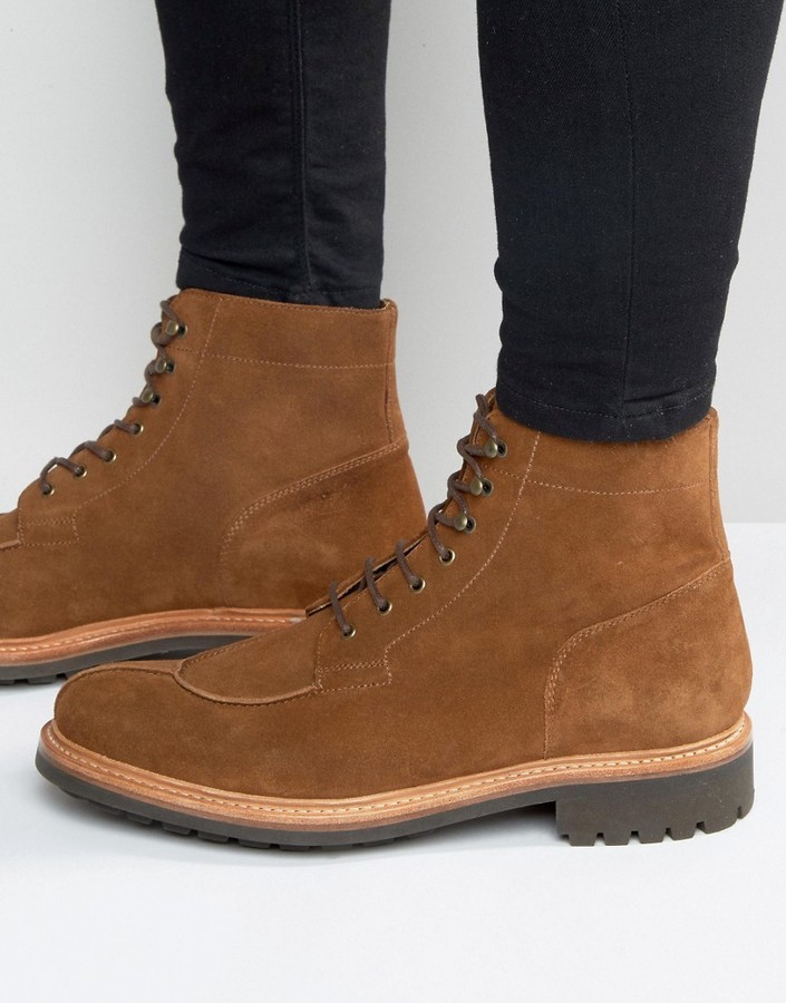 Grenson Grover Suede Laceup Boot, $309 