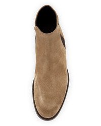 Vince Hayes Gored Suede Boot Flint