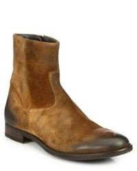 To Boot New York Greyson Suede Zip Up Boots