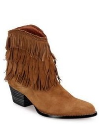 Aquazzura Pocahontas Suede Cowboy Boots