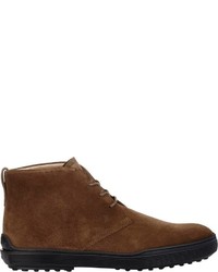 Tod's Suede Chukka Boots Brown