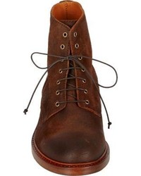 Buttero Suede Lace Up Boots Brown