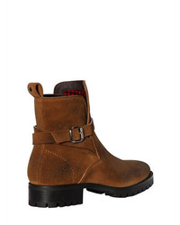 DSQUARED2 Suede Leather Boots W Buckle