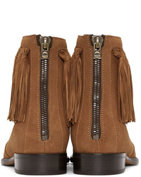 Jimmy Choo Tan Suede Eric Boots