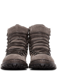 Officine Creative Taupe Suede Kontra Hiking Boots