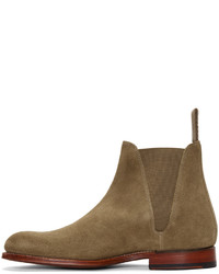Grenson Taupe Suede Nolan Boots