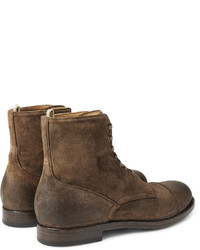 Officine Creative Tempus Burnished Suede Boots