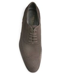 To Boot New York Mac Suede Wingtip Shoes