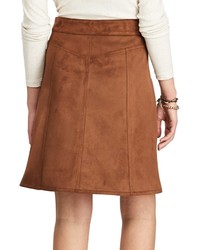 Chaps Faux Suede A Line Skirt