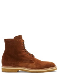 Armando Cabral Lace Up Suede Ankle Boots