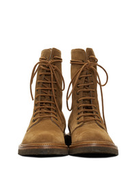 Rhude Brown Suede Ma 1 Boots