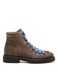 Doucal's Contrasting Laces Suede Ankle Boots
