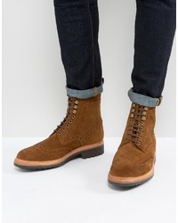 Grenson Fred Suede Brogue Boots
