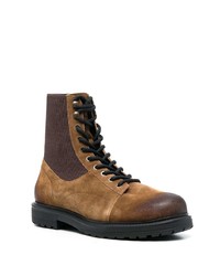 Diesel Ribbed Panel Combat Boots