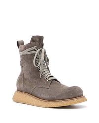 Rick Owens Stivali Lace Up Leather Boots