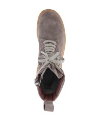 Rick Owens Stivali Lace Up Leather Boots