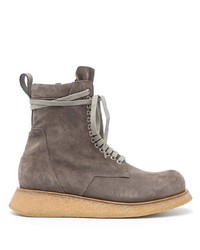 Rick Owens Stivali Lace Up Leather Boots