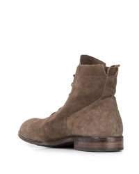 Moma Suede Lace Up Ankle Boots