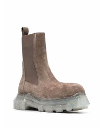 Rick Owens Beatle Bozo Tractor Suede Boots