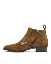 Gucci Brown Suede Ankle Boots