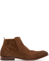 H By Hudson Brown Suede Lennox Chelsea Boots