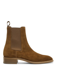 Christian Louboutin Brown Suede Samson Chelsea Boots