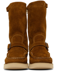 Sebago Brown Suede Zip Up Boots