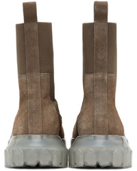 Rick Owens Grey Beatle Bozo Tractor Boots