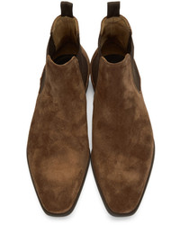 Paul Smith Ps By Tan Suede Falconer Chelsea Boots