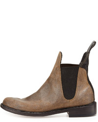 Rag and Bone Rag Bone Dartford Suede Chelsea Boot Metal Taupe