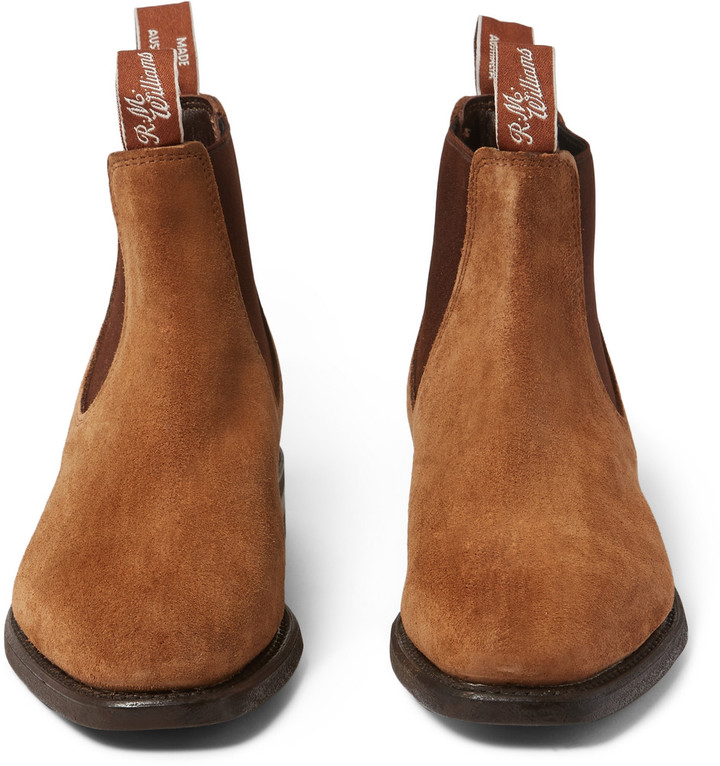 R.M. Williams R.M Williams Brown Suede Chelsea Boots B543Y Color: Brow