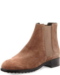 Tod's Suede Chelsea Boot Taupe