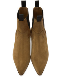 Marc Jacobs Tan Suede Chelsea Boots
