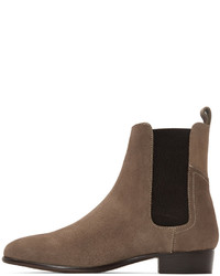 H By Hudson Taupe Watts Chelsea Boots