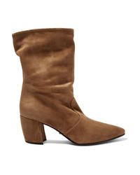 Prada 65 Suede Ankle Boots
