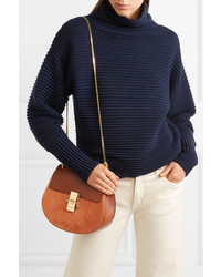 Chloé Drew Small Leather And Suede Shoulder Bag