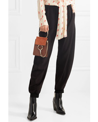 Chloé Faye Bracelet Leather And Suede Shoulder Bag