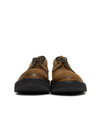 Comme des Garcons Homme Brown Trickers Edition Waxy Commander Tramping Derbys