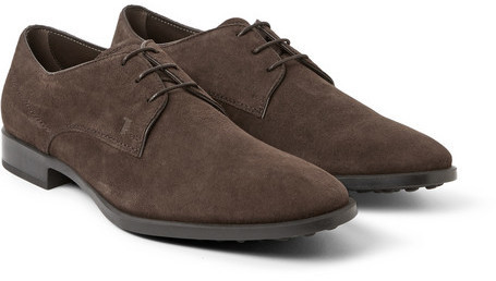 Tod's Suede Derby Shoes, $525 | MR 