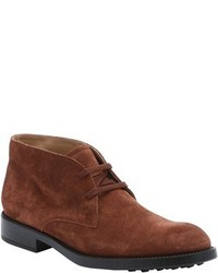 Tod's Brown Suede Esquire Giovane Chukka Boots