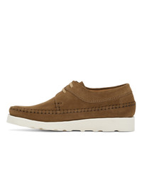 Padmore and Barnes Brown Suede Willow Derbys