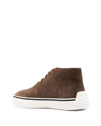 Tod's Mid High Lace Up Sneakers
