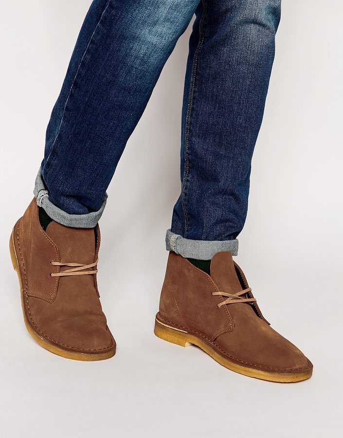 clarks originals desert boots brown suede